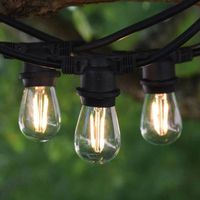 Guirlande Guinguette 25 mètres 50 ampoules filament 2700K 2W E27 IP65 Riviera PRO Connect