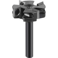 8-mm-Fräser – 40 mm Schnittdurchmesser – 4 Hartmetallflügel für die Hartholzbearbeitung – Kompatibel mit CNC-Maschinen und Oberfräsen
