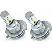 Ampoule H7 LED, 1000 LM 6000K Blanc Extrêmement Brillant Phare LED, IP68 Étanche Tout-en-un Kit de Conversion Plug and Play,2 H7 Ampoule 13Treize