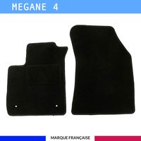 Tapis de sol voiture - Sur mesure pour Renault MEGANE 4 dès 01/2016 - Antidérapant - Tapis de sol avant 2 pièces