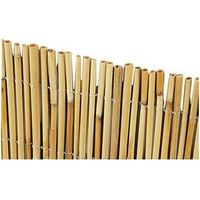 Paravent en cannes de bambou 1,5x3 m – Épaisseur 4-5 mm – Fixation fil de nylon – Pour espaces privés et protection du vent