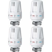 lot De 4 Thermostats De Radiateur, Thermostat De Radiateur Trv M30 X 1,5, Vanne Thermostatique De Radiateur, Vanne De Radiateur Pour Systme De Cha