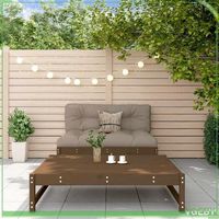 Salon de jardin - FAFEICY - 3186105 - bois pin massif - design modulaire - coussins moelleux