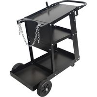 Chariot de soudage avec plateforme pour bouteilles de gaz et étagères
