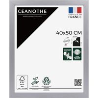 Cadre Photo Gris 40x50 cm et 50x40 cm - Cadre Photo Bois FSC - Convient au Format A3 – Fabriqué en France – Cadre Photo Karma Gris - Verre acrylique Incassable