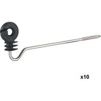 Insprovet Road Inlator, 22 cm, schwarz, Holzpfosten, Tasche mit 10 Isolatoren