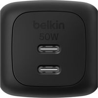 Belkin Ladegerät Dual USB-C 50W PD + PPS ,schwarz WCH019kqBK