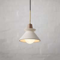 Moderne Mini-Pendelleuchte aus Beton mit E27-Fassung im Industriestil, aus Zement, mit nordischem Design, ideal für die Dekoration von Wohnräumen, Küche, Esszimmer, Bar oder Wohnzimmer (weißes Licht,