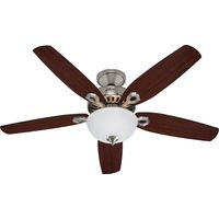 Ceiling Fan Builder Deluxe Nickel with Lights