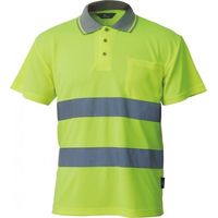 Polo di sicurezza vizwell giallo fluorescente taglia XL poliestere