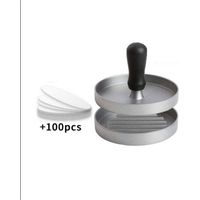 Presse À Burger - Moule À Steak Haché En Aluminium Avec Revêtement Antiadhésif - Pour Hamburgers Galettes Et Barbecues - 1 Pièce