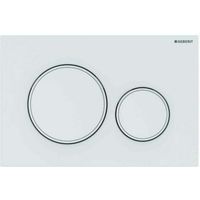 Sigma20 - Placca a filo a 2 pulsanti, bianco opaco / bianco 115.882.01.1