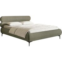Selsey Roule Cord – Polsterbett 160x200 mit Cordstoff und goldfarbenen Füßen, Olivgrün