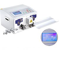 Machine à Dénuder électrique, 300W Machine à dénuder automatique Contrôlé par Micro-ordinateur Affichage LCD pour traiter des fils y compris le PVC/le téflon/les câbles en silicone