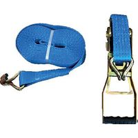 Sangle d'arrimage bleu avec cliquet ergonomique à poignée longue et tension inversée 9m par 50mm capacité 5 tonnes - LECUYER