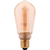 Ampoule LED edison à filament déco - Fontaine - Xxcell - E27 - 3,5 W - 120 lm - 1800 K - Dimmable - D. 64 mm - Ambrée