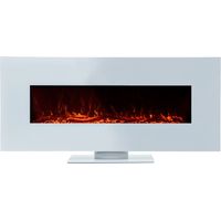 Elektro Wandkamine für Innenbereich 1600W Kekai Alaska 128x26x61 cmmit Feuersimulation 2 Leistungstufen mit Fernbedienung