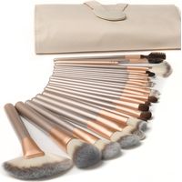 Make-Up Brush 18 Pieces Professional Makeup Brush Set Eyeshadow Blush Make Up Brush Travel Kabuki Face Powder Eye Makeup Brush with Case