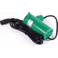 Pompe submersible 12 V CC, hauteur de refoulement maximale de 9 mètres, débit de 500 litres/heure, convient pour les étangs et l'irrigation des terres, grise