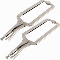 Lot de 2 pinces en C robustes de 45,7 cm (18 pouces), outil multifonctionnel pour le travail du bois, la fixation et le soudage.