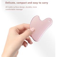 Outil de Massage Gua Sha en Forme de Cœur pour Soins Visage et Détente Corporelle
