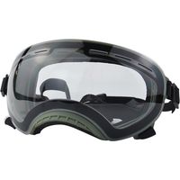 Lunettes de-Lentille transparente à monture verte militaire