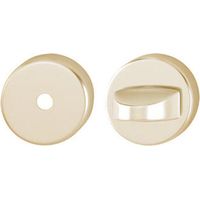 Paire de rosaces HOPPE 762910 rondes inox brossé finition champagne