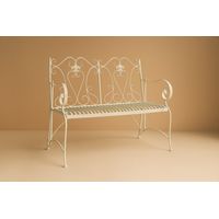 Eisenbank für den Außenbereich, 113x58x94 cm, Sofa für Garten und Eingangsbereich Metallbank, 2-Sitzer-Stuhl den Innen Gusseisen