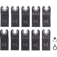TOOLCRAFT TO-10283850 Chrom-Vanadium Stahl Multifunktionswerkzeug-Zubehör-Set 10teilig 34 mm 10 St