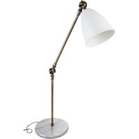 Lampada da scrivania snodabile colore bianco - Konrat