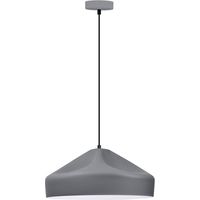 Lampada a sospensione tavolo grigio metallo E27 20W Gavle