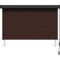vidaXL Roller Blind Brown 180 x 250 cm Fabric and Aluminum