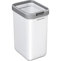 Joybos Cubo de basura con Soporte de pared abierto Blanco