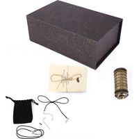 Coffret à bague verrouillable avec code secret, cadeau romantique et original