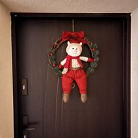 Ghirlanda di natale sulla porta - elfo ruhhy 22350