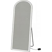 Yezi Full Length Mirror Arched LED Touch Buttons Light-Adjustable 140x50cm White