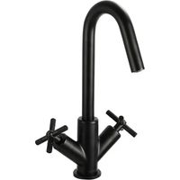 Bristan Cruzar Basin Mixer Tap with Clicker Waste - Black