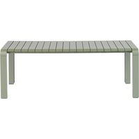 Banc de jardin 129,5x45x45 cm en aluminium vert - VONDEL