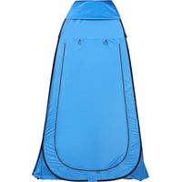 Cabina de Ducha Portátil Plegable 120x120x190 cm Azul con Bolsa de Transporte