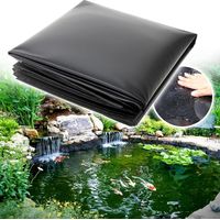 Bâche pour bassin 2 m x 2 m, Bâche pour bassin, Bâche pour bassin, Bâche pour bassin de jardin, Bâche souple pour bassins, fontaines, jardins aquatiques et cascades, Noir - 0,2 mm