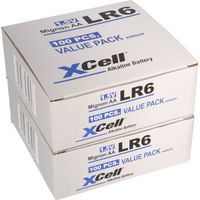 200x XCell AA LR6 Mignon Super Alkaline Batterie