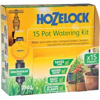 Kit de riego automático de microirrigación de 15 ollas HOZELOCK