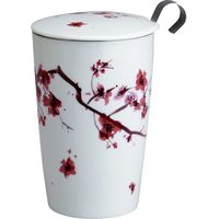 Tasse en porcelaine à double paroi avec infuseur - Blossom