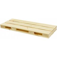 Mensola a Pallet in Legno Naturale 600x235x20 mm - Scaffale da Parete Stile Rustico