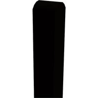 Plus Leimholzpfosten 148 cm 90 x 90 mm schwarz Kopf gerundet Leimhölzer
