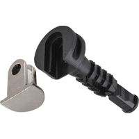 Alfa Foro Bodenträger Trägerteil 9 mm vernickelt, Gehäuseteil Normal-360 9 mm