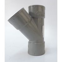 Dérivation PVC 45° femelle/femelle /femelle Ø 50mm pour reseau d'aspiration centralisée SYSTEMAIR 4050.1