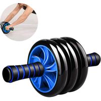 Appareil de musculation abdominale, rouleau abdominal, appareil de musculation à trois rouleaux, coussin de genoux