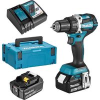 MAKITA Akku-Bohrschrauber DDF484RTJ 2x 5Ah Akkus Ladegerät MAKPAC