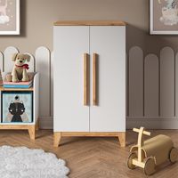 Armadio per bambini Malia, Bianco/Artisan, 70 x 120 cm, Vitalispa